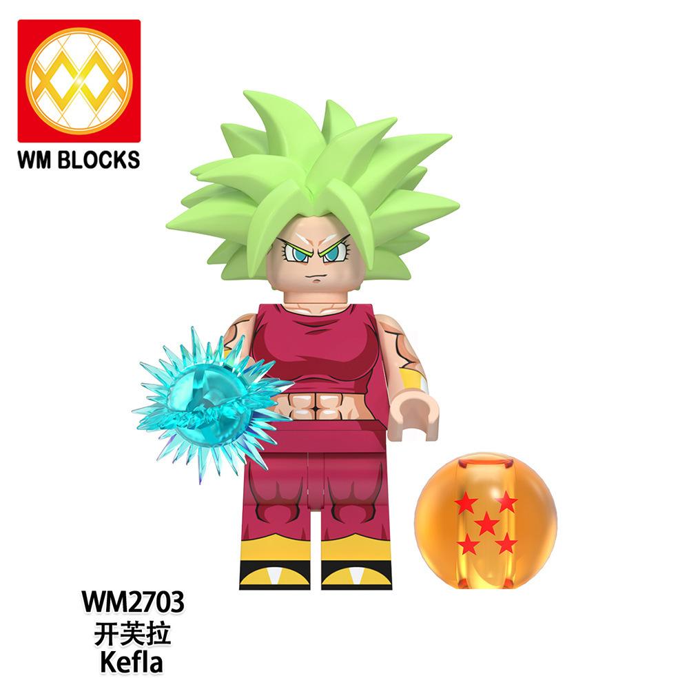 Wm6180 Wm6181 Dragon Ball Wukong Saiyan Building Block Villain Small Particle Puzzle Toy