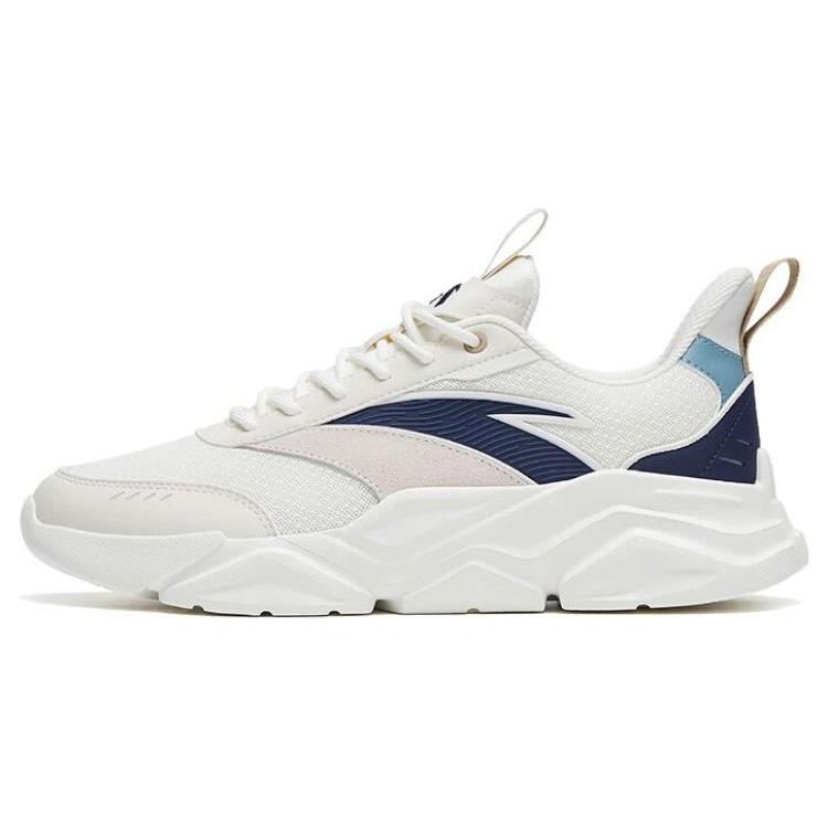 

New Anta Anti Slip And Wear Resistant Lightweight Low Top Sports Casual Shoes White Gray Blue 912318831-3 39