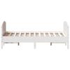 Solid Wood Bed without Mattress White 150x200 cm Pine Wood