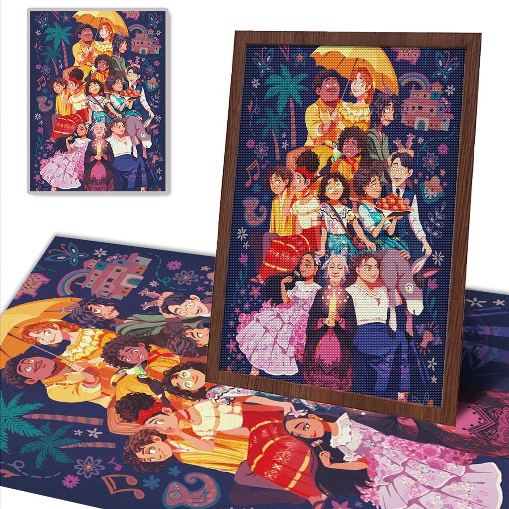DIY Diamond Painting Lovely Person Cross Stitch Kit Mosaic Art Diamond Painting Full Circle Diamond Home Decoration