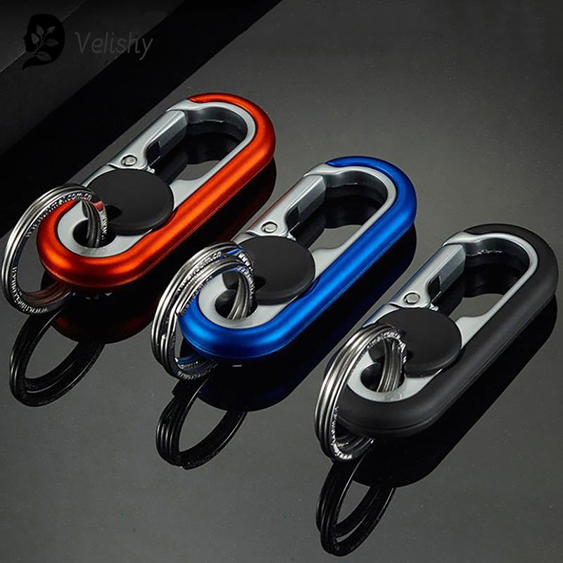 Car Keychain Creative Key Holder Men Fashion Camping Metal Key Ring Car Styling Auto Car Keyring Accessories