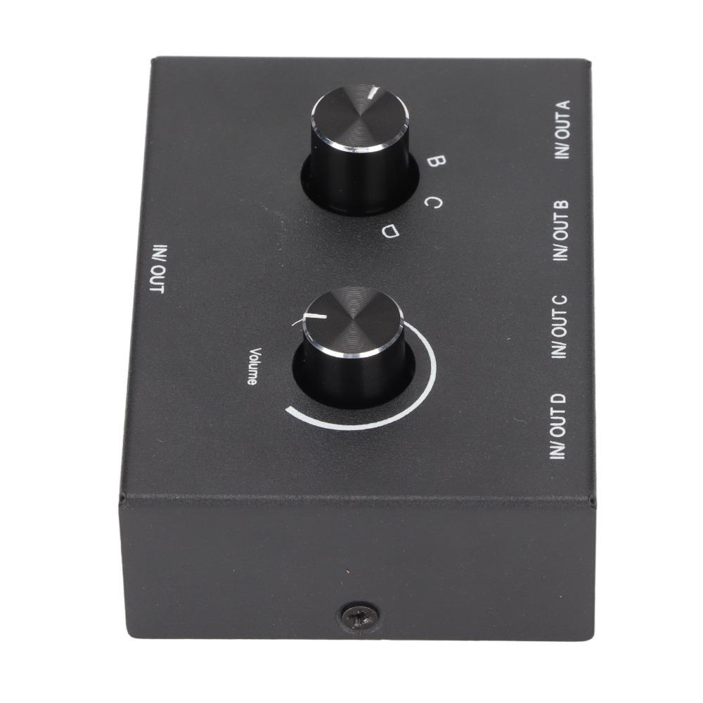 1 In 4 Out 4 In 1 Out Audio Switch 4 Ports Manual Selector Converter Splitter Box  For MP3