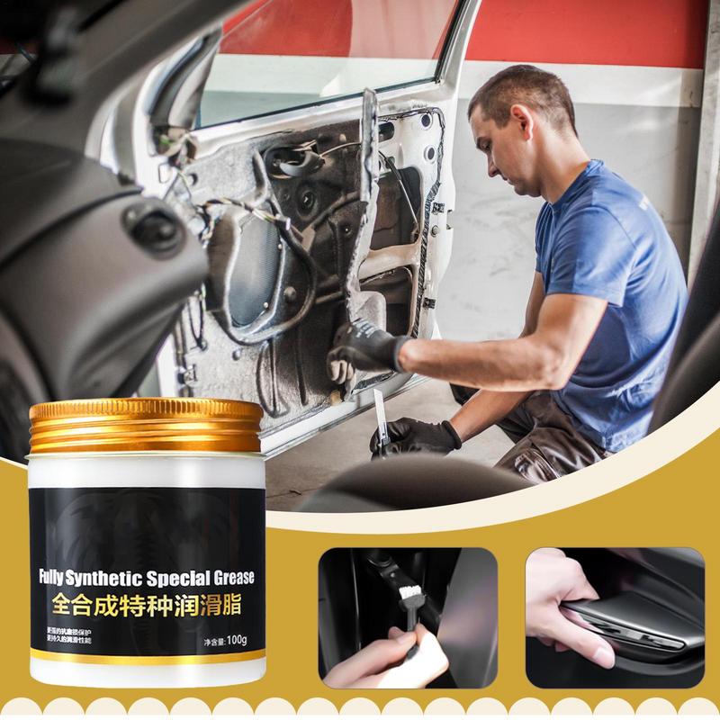 100g Car Part Silicone Grease Lubricant Auto Sunroof Track Lubricating Grease For Door Mechanical Maintenance Eliminate
