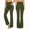 Pantaloni a zampa elasticizzati da donna in denim stampato Leggings trendy da allenamento Pantaloni