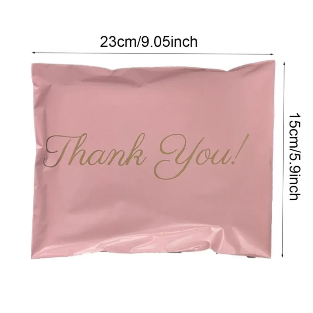 100pcs Pink Thank You Envelopes Shipping Bags Self Seal Packing Bags Sealed Express Bag Mailing Bag Express Packing Supplies