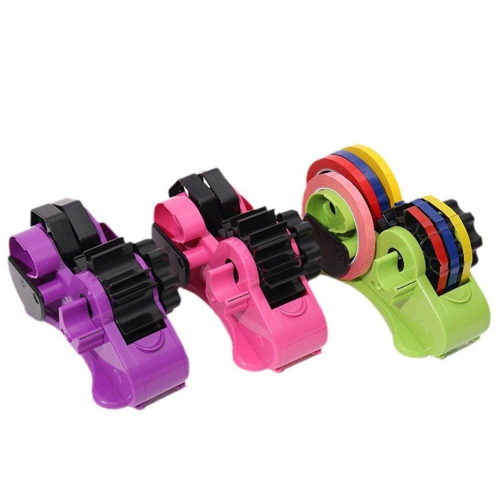 Reusable Semi-Automatic Tape Dispenser Multi-roll Cutting Tape Holder  Thermal Transfer Tape