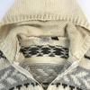 90s Nicholas New Wool Cowichan Zip Knit Parker Men L Beige(USED)