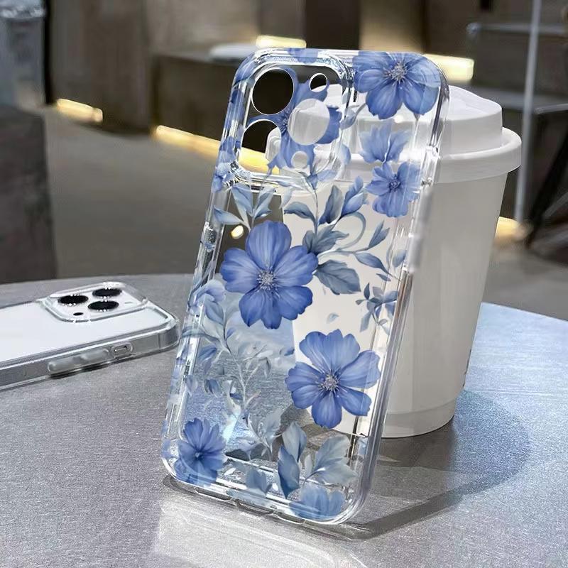 Colorful Floral Pattern Phone Case For Xiaomi Mi 17 Pro 15 14 13 12 11 Lite 5G Mi 15 T Pro 14T 13T 12T Clear Bumper Cover