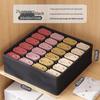 Underwear and Socks Organizer: Home Fabric 4-Piece Lidless Storage Set for Scarves, Socks, and Bras.