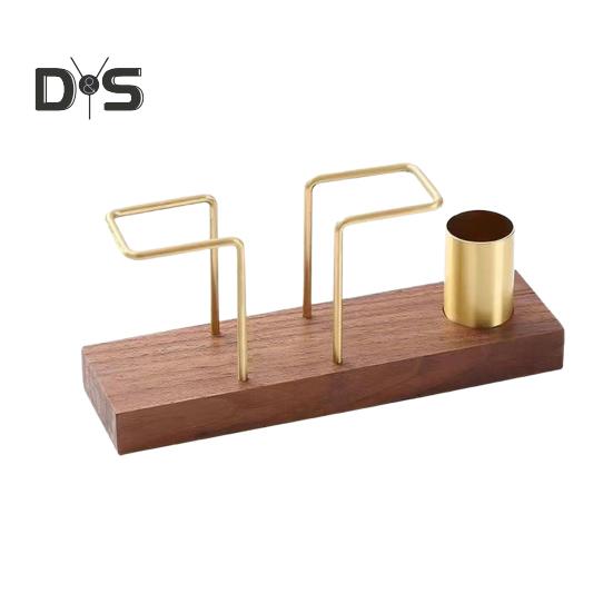 

Вертикальный держатель для салфеток с прочным деревянным основанием, подставка для салфеток, домашний ресторан, кухня, обеденный стол, органайзер для бумажных полотенец, диспенсер эбеновый