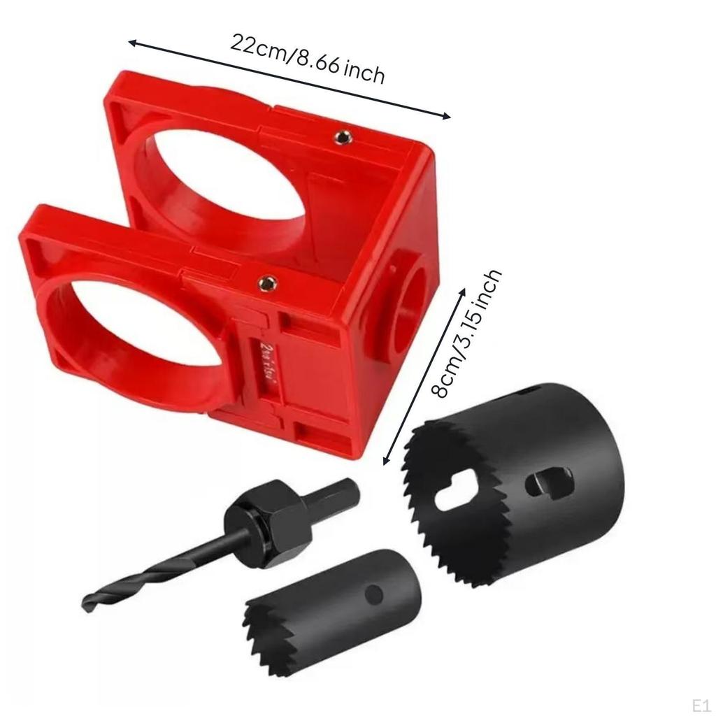 Door Lock Installation Kit with Jig Accurate Hole Positioning for Homeowners,