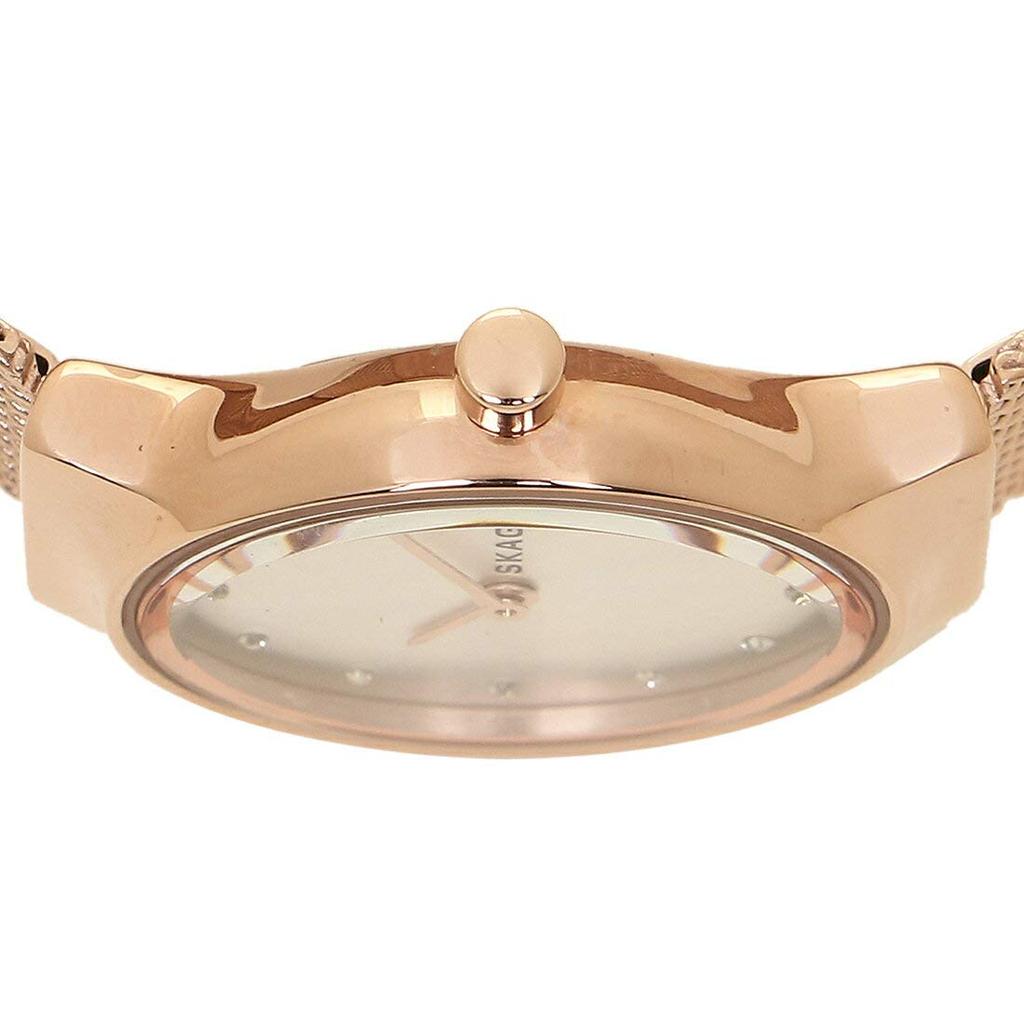 Skagen Freya 26mm Women's Quartz Watch, Silver and Rose Gold, SKW2665 [Parallel Import]