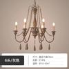 Retro Solid Wood Chandelier Lighting Lustres For Living Room Bedroom Kitchen Home Decor Light Fixtures Candle Lamps