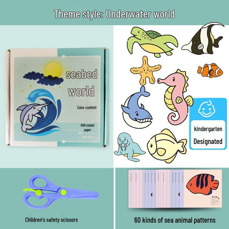 Handmade Educational Paper Cutting Art Materials for Preschool & Kindergarten