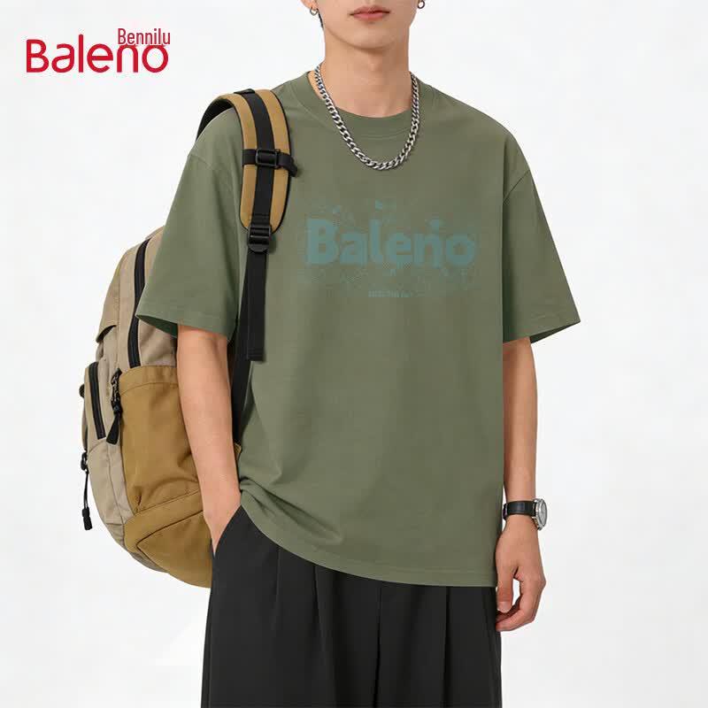 Baleno Men's 2026 Summer Loose Fit Pure Cotton Graphic Tee