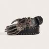 American Punk Hot Girl Y2K Skull Love Palm Belt, Niche Versatile Fashion Belt