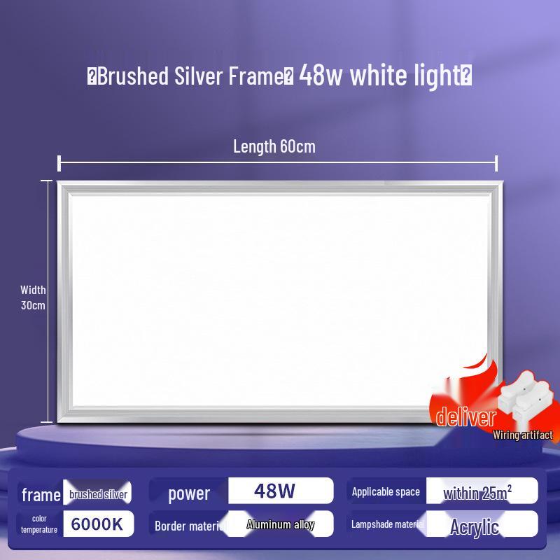 Aluminum Recessed Ceiling Light Panel for Kitchen & Bathroom