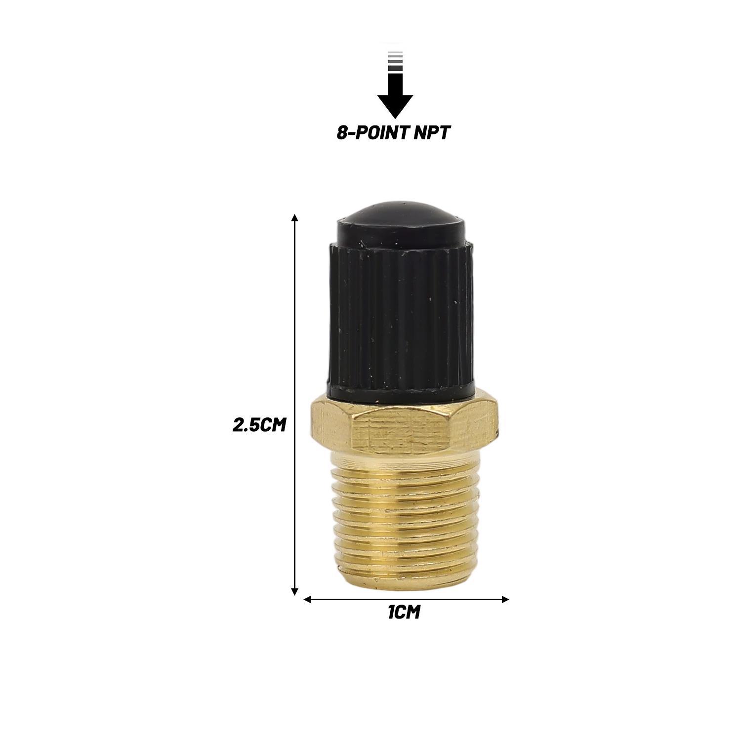 

Автомобільний вентиль для шин, сердечник 1/4 NPT 1/8 NPT M10*1, гвинтовий вентиль для безкамерних шин мотоциклів, моніторинг тиску, мідний вентиль для шин