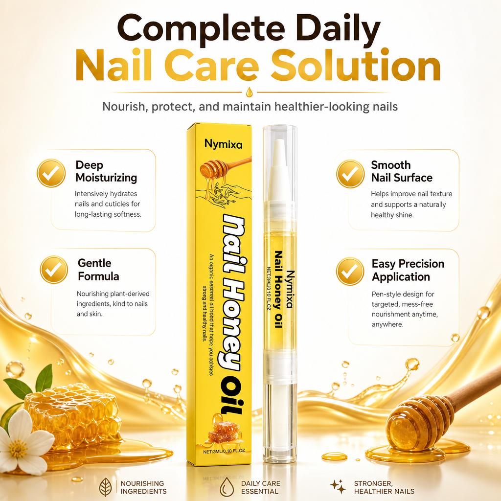 Penna Olio Miele per Unghie per Bellezza Salute Olio per Bordi Olio Vegetale Nutriente per Manicure Unghie Dita Strumenti per la Cura Trattamenti Unghie Dita