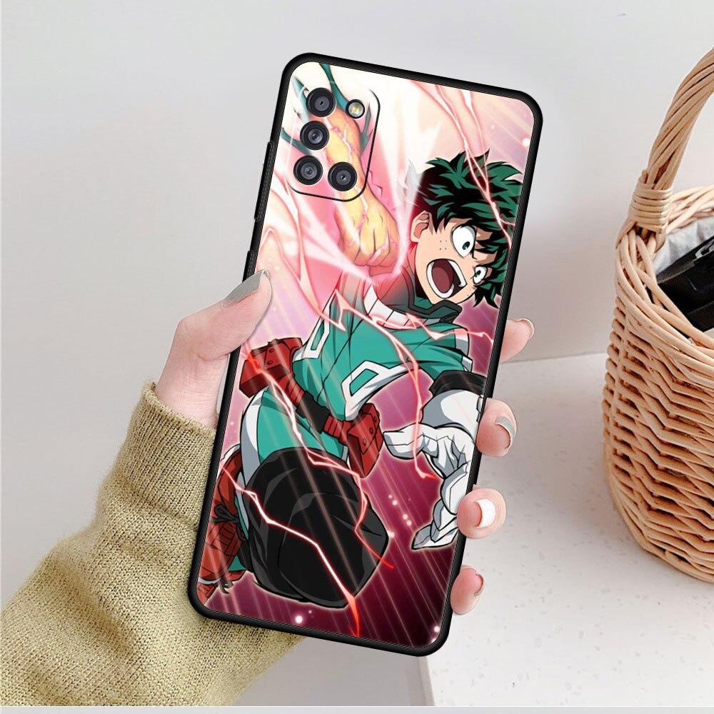 Boku no Hero Academia Black Smartphone For Samsung A41 A52 A31 A12 A72 A71 A02s A21s A51 A32 4G A73 A53 A03s A33 Celular Case