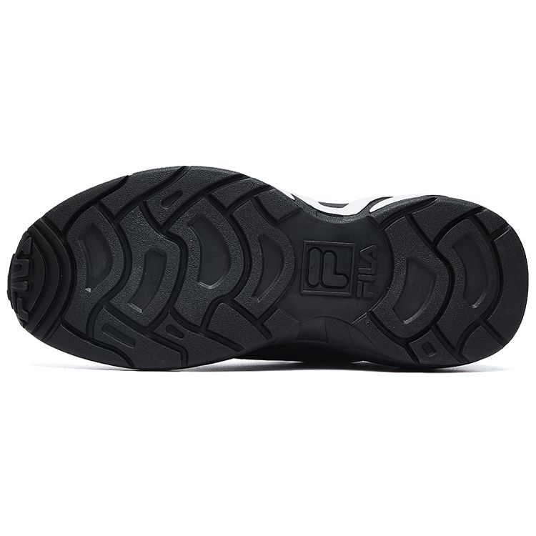 Fila Mind Blower Retro Fabric Synthetic Leather Low Top Marathon Running Shoes Women Sneaker Black F12W031105FBK