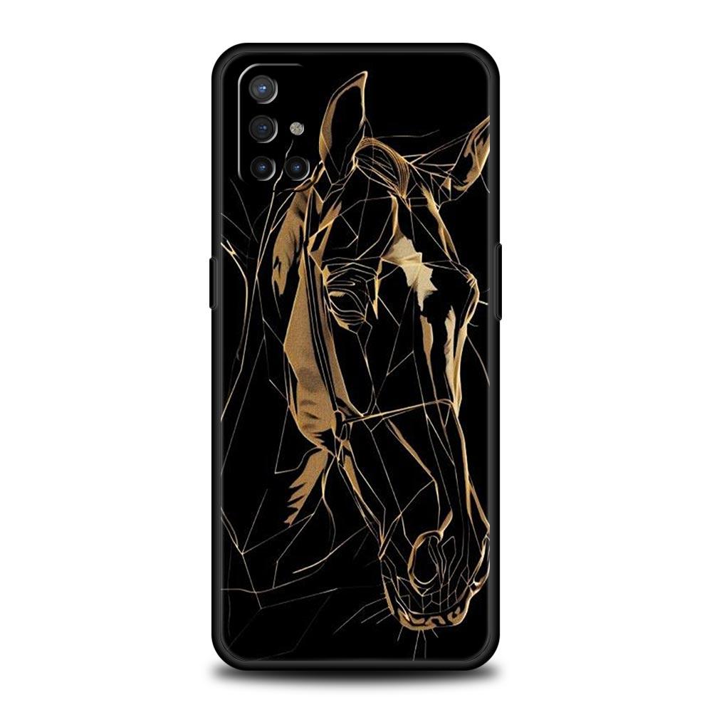 Beautiful Elegant Brown Horses Case For OnePlus 13 12 11 10 9 8 7T Pro 13R 12R 10R 9RT 8T Nord N200 N30 2T CE 2 3 5G Lite Cover