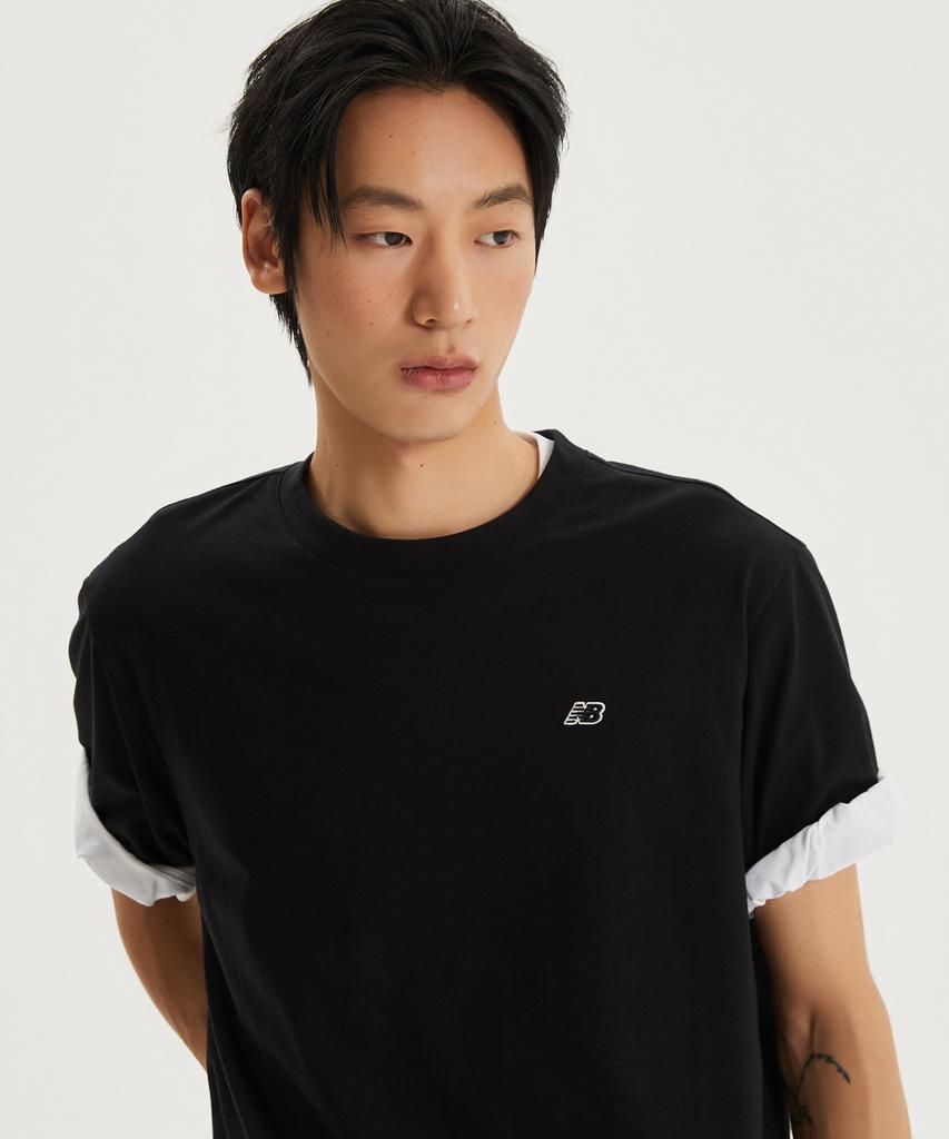 Nyuballanseu Nbneg21203 / Uni Essential Small Logo Short Sleeve T-Shirt (Black)