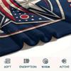Custom Name,Columbus Blue Jackets Printed Flannel Blanket, soft throw for bedroom sofa, washable, Christmas present, great gift.