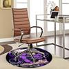 1pc My Hero Academia Shoto Todoroki Round Carpet - Anime Cartoon Design Chair Mat, Non-Slip Rug for Office, Home Decor, Living Room