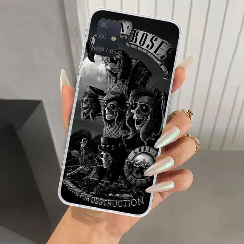 Guns N Roses Good Time Phone Case for Samsung Galaxy A52 A32 A22 A12 A02S A50S A30S A10S Note 20 Ultra 10 Plus S10 A31 A20 A71 A