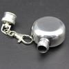 1oz Mini Portable Round Hip Flasks Flagon Jar Wine Whisky Pot Drinkware Key Ring Keychain Drinkware