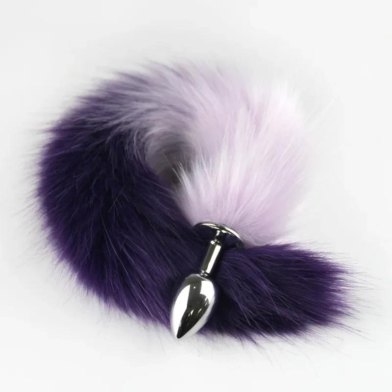 Sex Toys for Woman Cosplay Fox  Tail Anal Plug Metal Anus Butt Plug Mask Half Cat Mask Party Sexy Adult Mask Game Masks