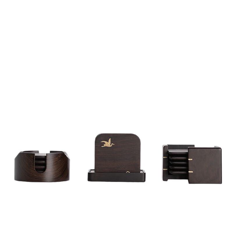 Handun Cloud Crane Bamboo Tea Coaster Set