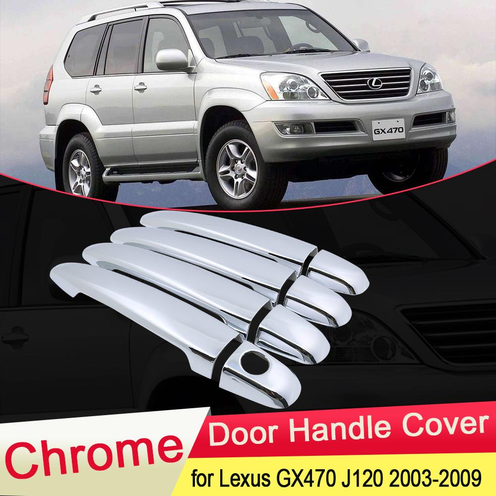

Для Lexus GX470 J120 2003 2004 2005 2006 2007 2008 2009 Роскошная хромированная крышка дверной ручки, набор накладок, аксессуары для автомобильных крышек
