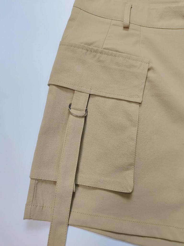 2024 Lässige Shorts mit hoher Taille und Taschen für Damen – Sommerausgabe