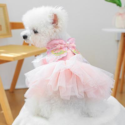 Haustier Kreis, Haustierkleidung Hund Katze Kleidung Prinzessin Flauschig Brokat Neujahrskleid