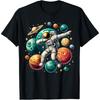 Astronaut Dabbing Planets Astronaut Science Space T-Shirt