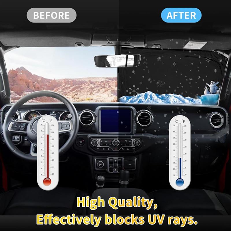 For Ford Fiesta 2017 2008 2009 2010 2022 2023 Windshield Sun Shade Sunshade Sun Visor Protector Foldable Blocks UV Rays Keep