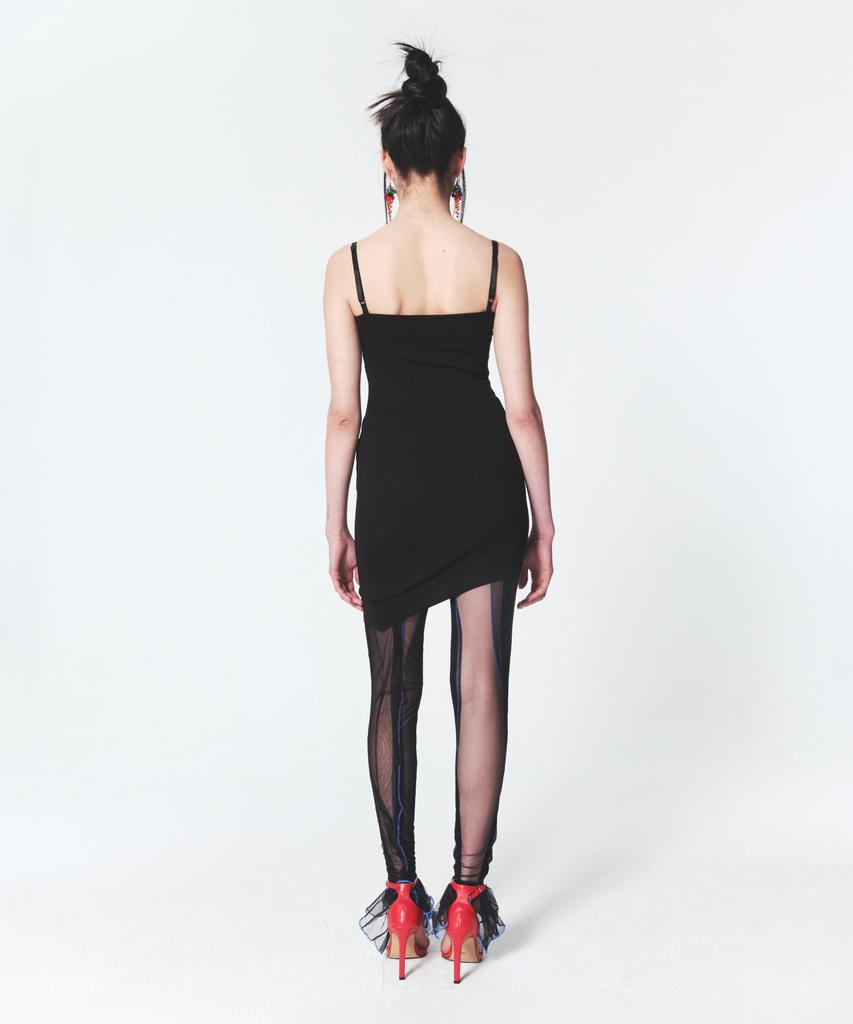 INPREP Raw Edge Mini Dress Black