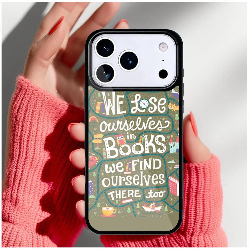 Read Books Library Bookshelf Quotes Phone Case for iPhone 17 Air 16e 15 14 13 Pro Max Back Cover for 12 11 Pro Coque