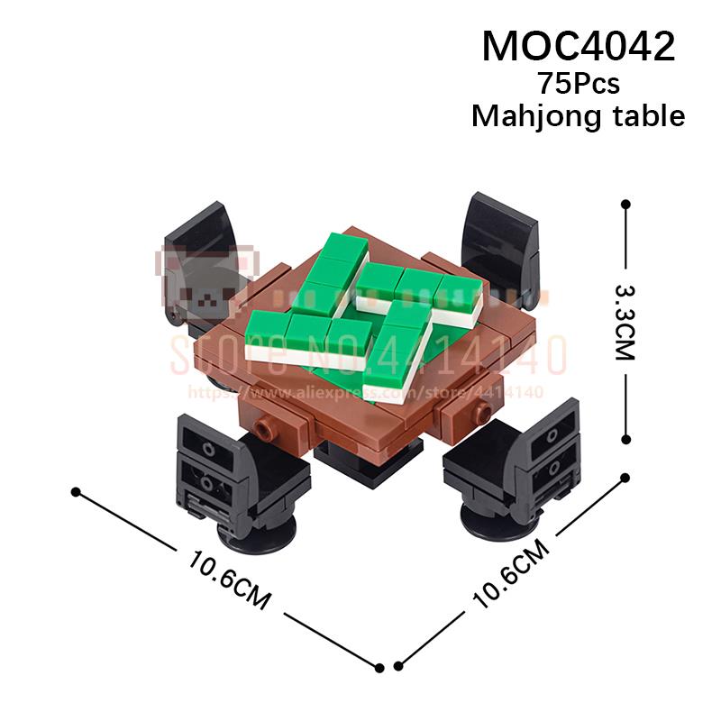 

Домашні меблі MOC Будівельні блоки Сцена міста DIY Кухня Ліжко Диван Туалет Ванна Модель Декорація Збірні цеглини Іграшки для дітей