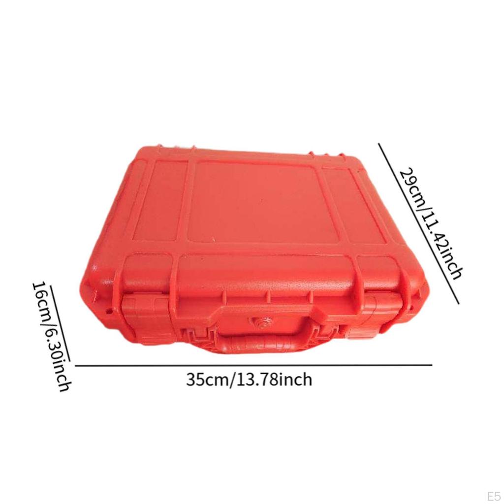 Tool Box Foam Interior Hard Carrying Case Container Convenience Practical with Handle Travel