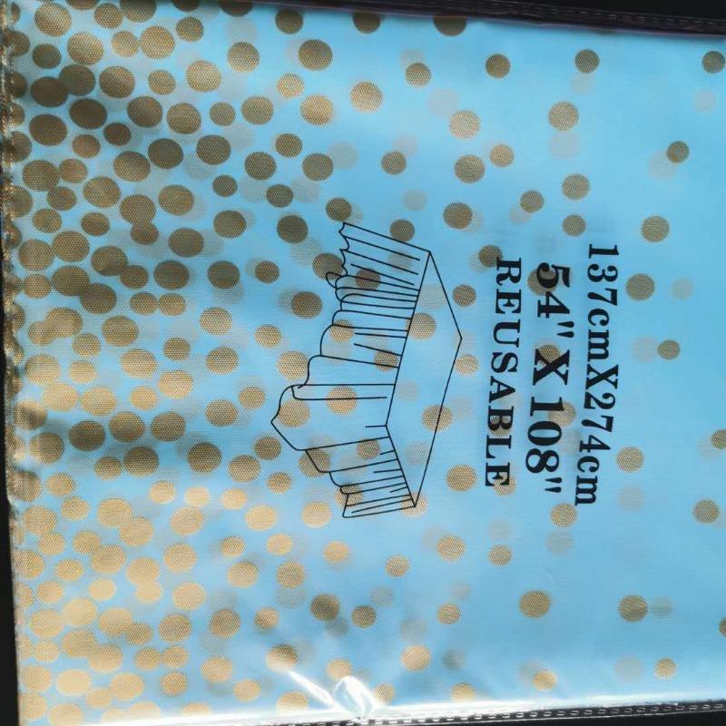 Polka Dot Party Tablecloth PEVA Waterproof and Oil-proof Disposable Party Tablecloth Party Tablecloth