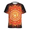 Spiritual Pattern 3D Printed T-shirt For Men Ethnic Floral T Shirt Women Round Neck Short Sleeve Summer Street Tees