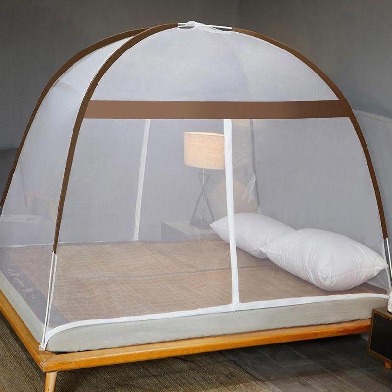 2026 No-Install Folding Mongolian Yurt Mosquito Net Tent - Simple Style for Home or Dorm