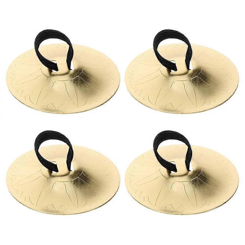 Belly Dancing Finger Cymbals Copper Instrument for 2Pairs Use
