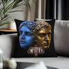 New Ppath of Exileew Cushion Cover Antidustmite Pillowcase Invisible Zipper Silky Short Plush Sofa Cushion Cover