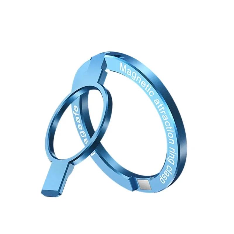 Ultra-thin Cell Phone Ring Holder Magnetic Ring Rotatable Foldable Kickstand Magnet Grip Desktop Stand for MagSafe IPhone 15 14
