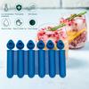 Ice Stick Mold Dustproof Lid 6 Cavities Food Grade Easy Release BPA Free DIY Reusable Bottled Beverages Silicone Ice Cube Mold Kitchen Supplies