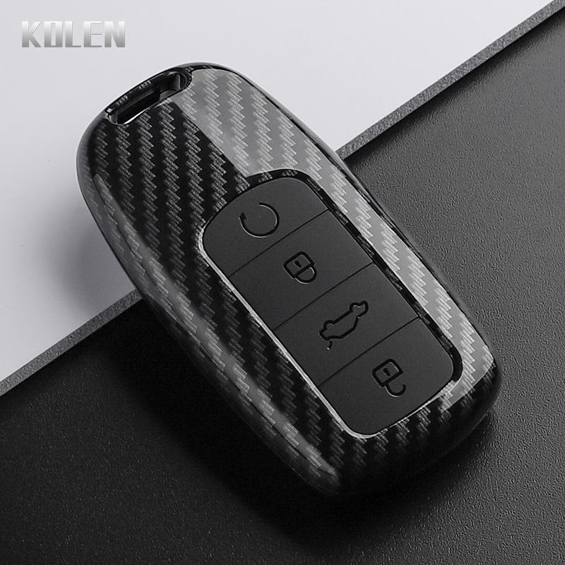 

Abs Carbon Fiber Style Car Key Case Cover For Chery Omoda 5 C5 Tigo 7 8 Pro Max Tigo 7 8 Plus Arrizo 5 Plus Key Protection Shell